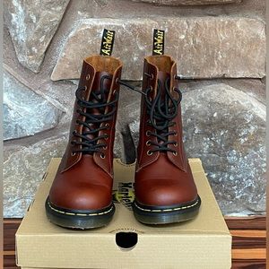 Brand New Clemency Brown Leather Dr. Marten Boots